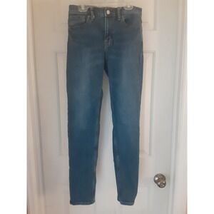 Old Navy Straight Fit Built in Flex Jeans Youth Boys 14 Blue Adjustable Waist
